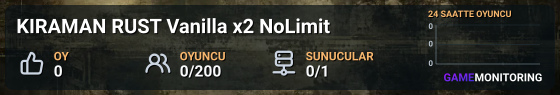 KIRAMAN RUST Vanilla x2 NoLimit