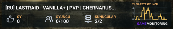 [RU] LASTRAID | VANILLA+ | PVP | CHERNARUS 2035