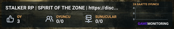 STALKER RP | SPIRIT OF THE ZONE | https://discord.gg/rbsKHJZgh