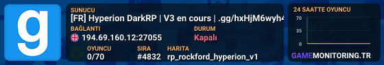 [FR] Hyperion DarkRP | V3 en cours | .gg/hxHjM6wyh4