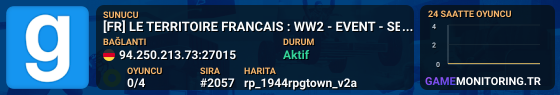 [FR] LE TERRITOIRE FRANCAIS : WW2 - EVENT - SEMI SERIOUS !