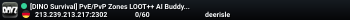 [DINO Survival] PvE/PvP Zones LOOT++ AI Buddy Quests