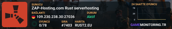 ZAP-Hosting.com Rust serverhosting