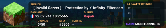 --[ Invalid Server ]-- Protection by ⚡ Infinity-Filter.com ⚡