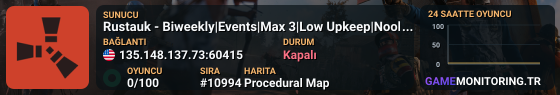 Rustauk US Casual - Biweekly|Events|Max 3|Low Upkeep 06/04