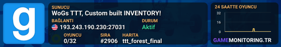WoGs TTT, Custom built INVENTORY!