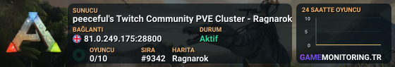 peeceful's Twitch Community PVE Cluster - Ragnarok