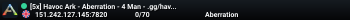 [5x] Havoc Ark - Aberration - 4 Man - .gg/havocpvp