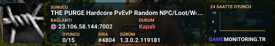 THE PURGE Hardcore PvEvP Random NPC/Loot/World mrc0d3r.com