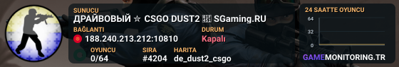 ДPAЙBOBЫЙ ✮ CSGO DUST2 👑 SGaming.RU
