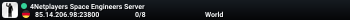 4Netplayers Space Engineers Server