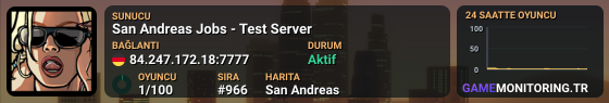 San Andreas Jobs - Test Server