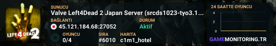 Valve Left4Dead 2 Japan Server (srcds1023-tyo3.144.38)