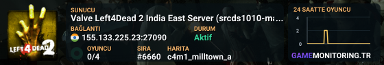 Valve Left4Dead 2 India East Server (srcds1010-maa2.383.76)