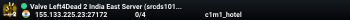 Valve Left4Dead 2 India East Server (srcds1010-maa2.383.158)