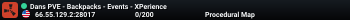 Dans PVE - Backpacks - Events - XPerience
