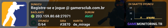 Registre-se e jogue @ gamersclub.com.br