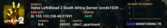 Valve Left4Dead 2 South Africa Server (srcds1039-jnb1.213.77)