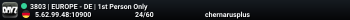 3803 | EUROPE - DE | 1st Person Only