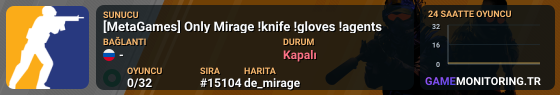 [MetaGames] Only Mirage !knife !gloves !agents