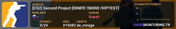 [CS2] Second Project [!KNIFE !SKINS !VIPTEST]