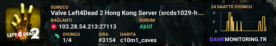 Valve Left4Dead 2 Hong Kong Server (srcds1029-hkg1.141.99)