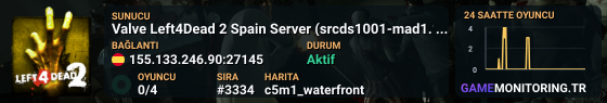Valve Left4Dead 2 Spain Server (srcds1001-mad1.195.131)