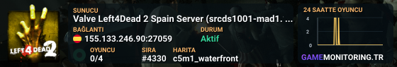Valve Left4Dead 2 Spain Server (srcds1001-mad1.195.45)