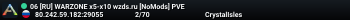 06 [RU] WARZONE x5-x10 wzds.ru [NoMods] PVE